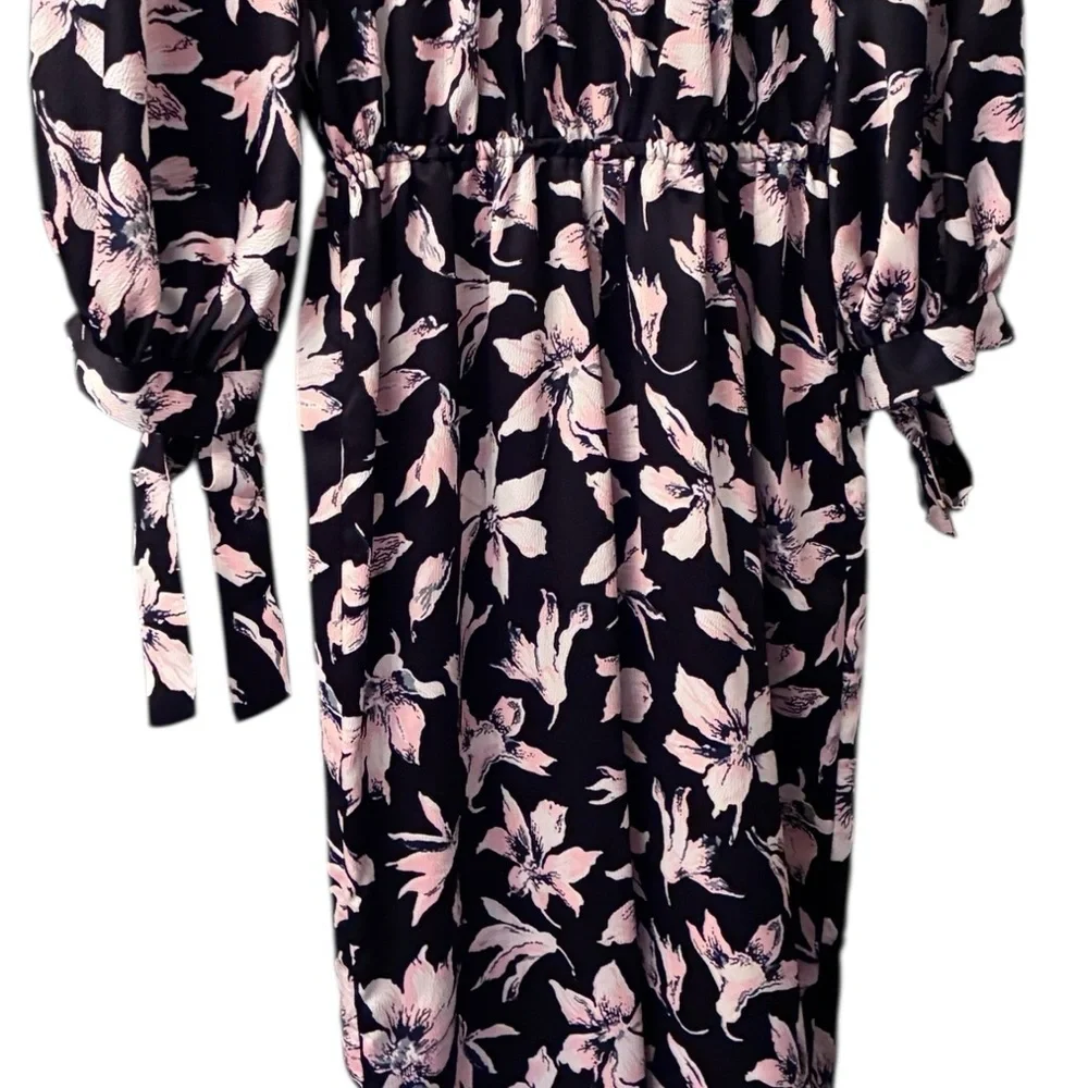Madewell Floral Jumpsuit -‎ Black and Pink
